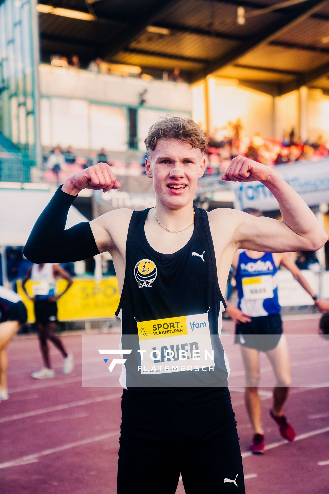 Kurt Lauer (Germany) am 28.05.2022 waehrend der World Athletics Continental Tour IFAM Oordegem in Oordegem